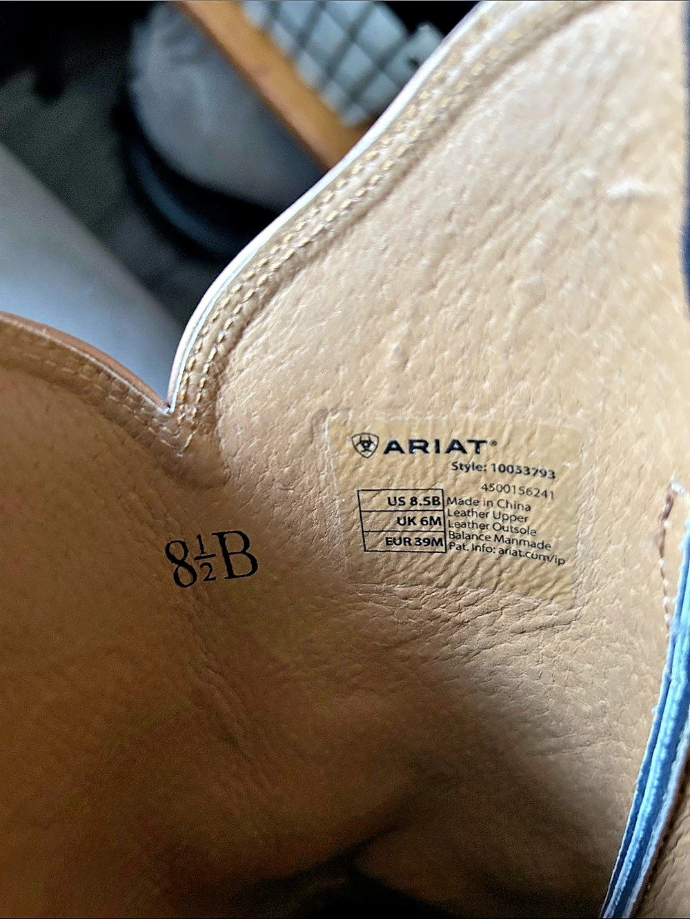 Ariat Heritage Western R Toe Embroidered Western Boots Blue US 8.5 B - Picture 3 of 6